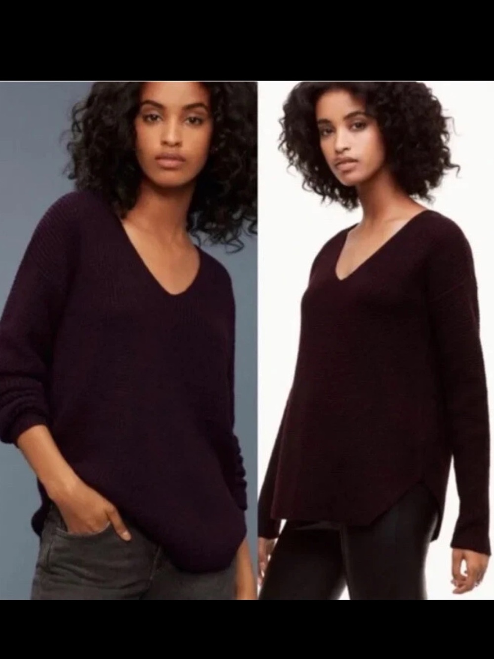 Aritzia Wilfred Free Wolter Merino Wool Waffle Knit Sweater XS Minimalist